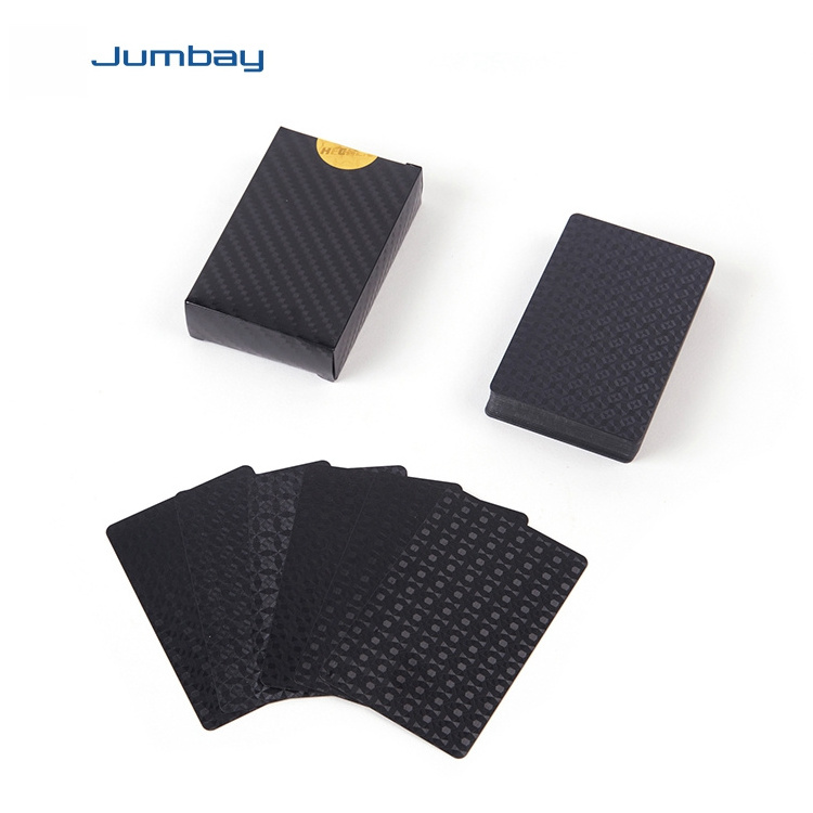 Professional customization black and gold playing cards custom design gold-edged playing cards with good quality