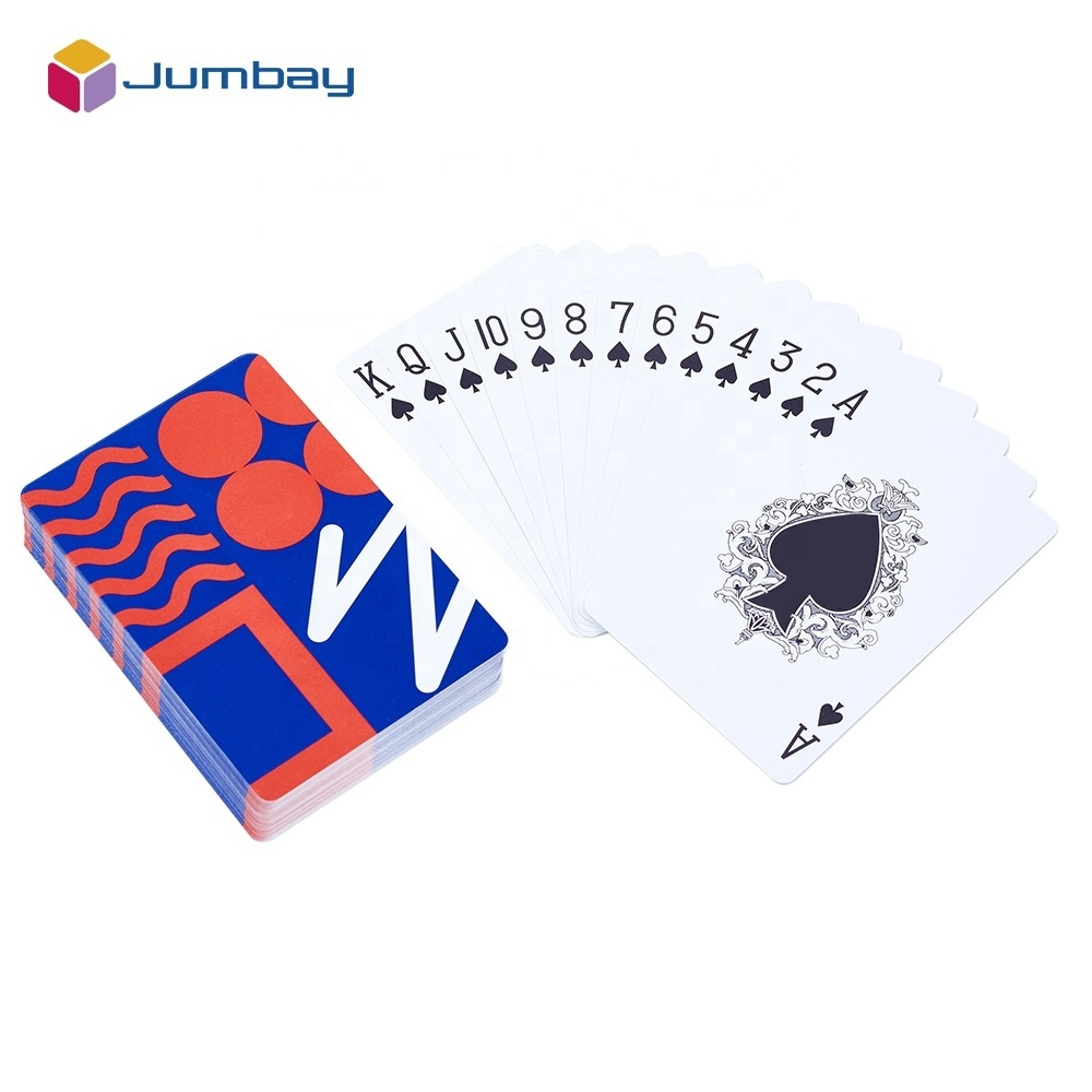 Custom Logo Best Quality PVC Waterproof Durable Double Deck Poker Playing Cards