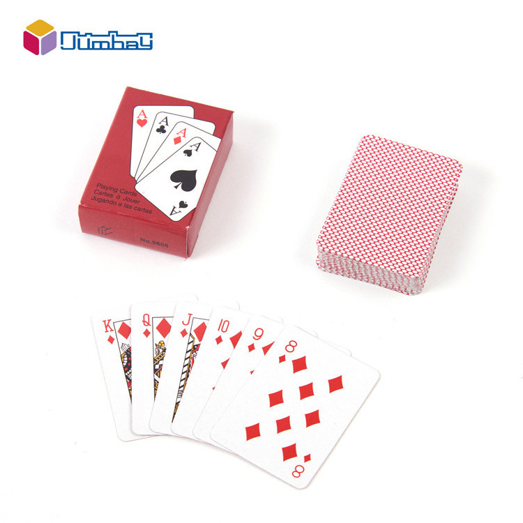 Colorful cartoon playing cards for kids children cartoon cute paper poker cards