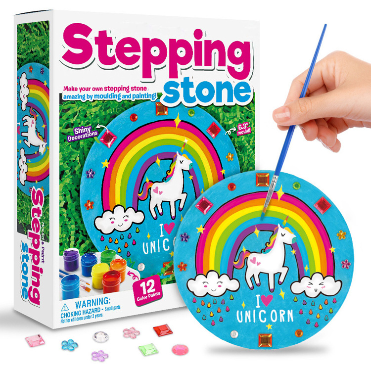 DIY Kit Paint Your Own Uniricon Garden Stepping Stone