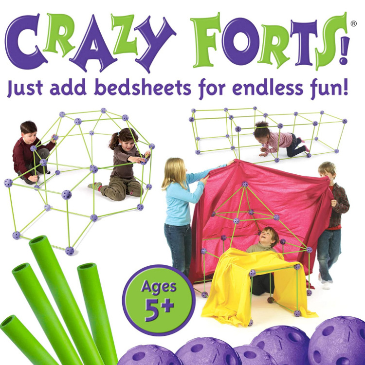 DIY Build Your Own Den Tent Crazy Kids Fort Building Kit