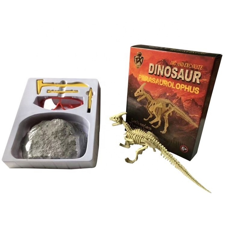 Wholesale excavation toys fossil dinosaur skeleton dig kit educational toys kids