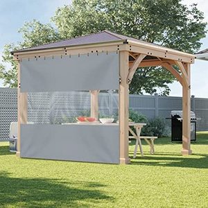 JUM gazebo outdoor clear vinyl patio enclosure curtains for patio waterproof