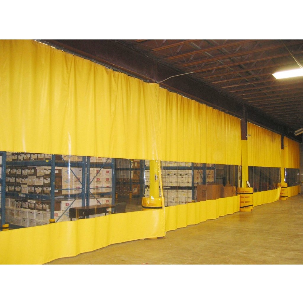 Blue PVC Industrial Curtain Warehouse Curtain