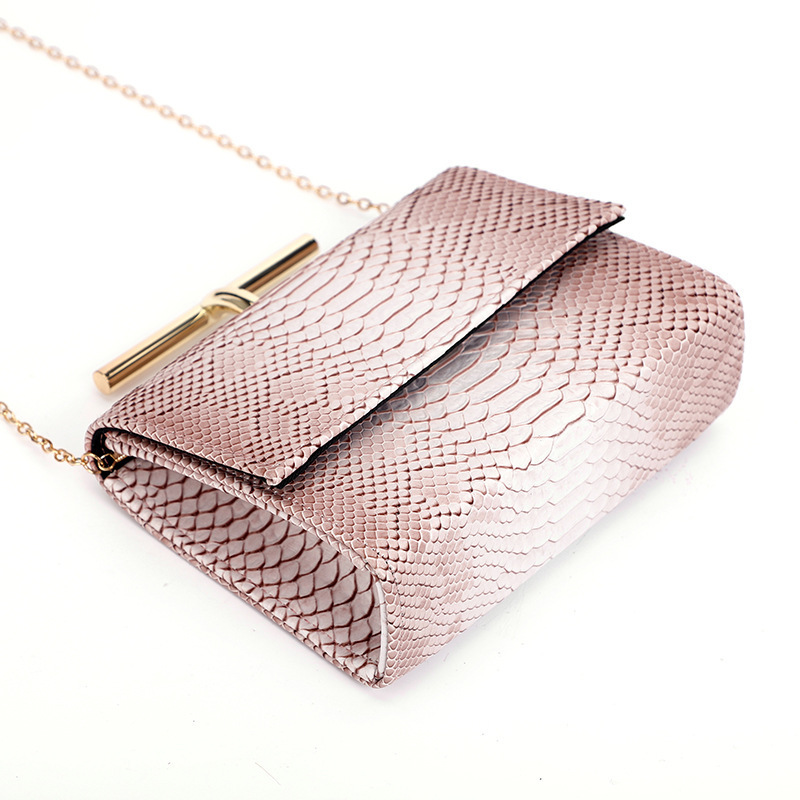 New design women party bag artificial leather python animal skin evening bags ladies purse fashion mini bag