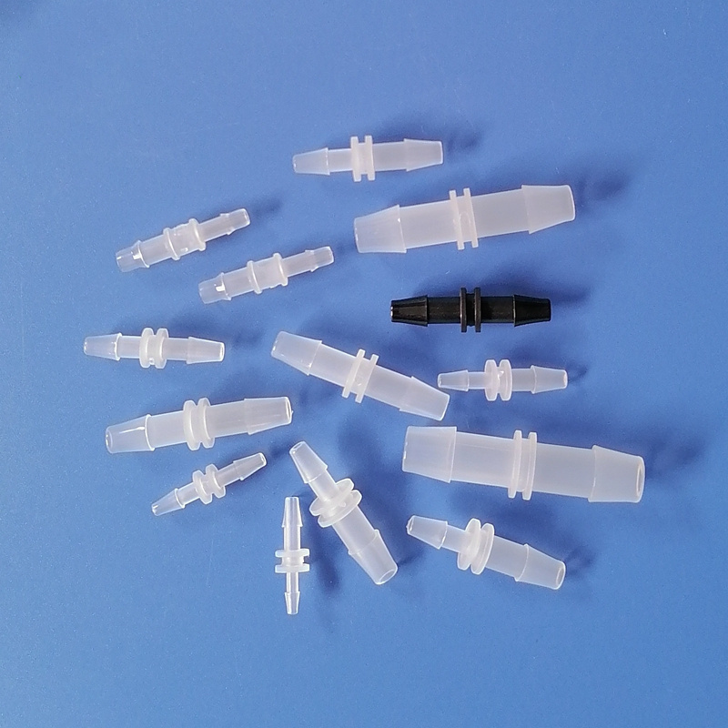 Wholesale 2-Way In-Line Plastic Tube Connector Polypropylene PVC Pipe Barb Fittings Water Hose Barbed Valve Rubber Nipple