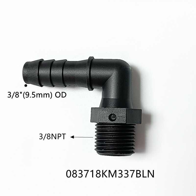 1/8NPT 1/4NPT 3/8NPT 1/2NPT Elbow Male Thread Plastic Connector Hose Barbed Fittings Threaded Hose Fitting