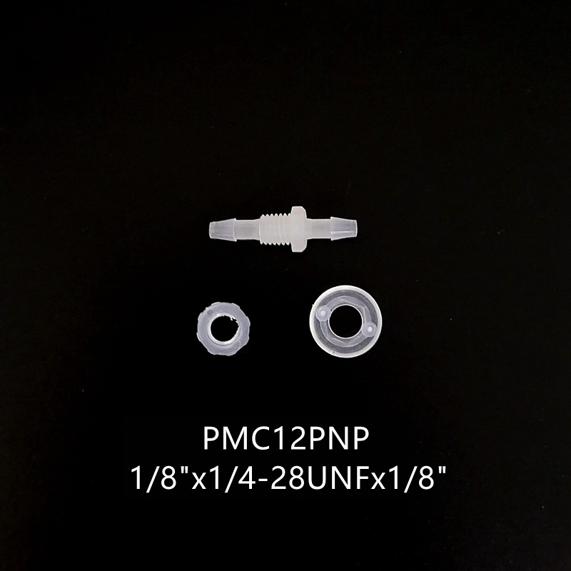 Wholesale Price Polypropylene (PP) Equal Head Bulkhead Fitting Panel Mount Connector Connects Hose Food Plastic Pipe Barbed