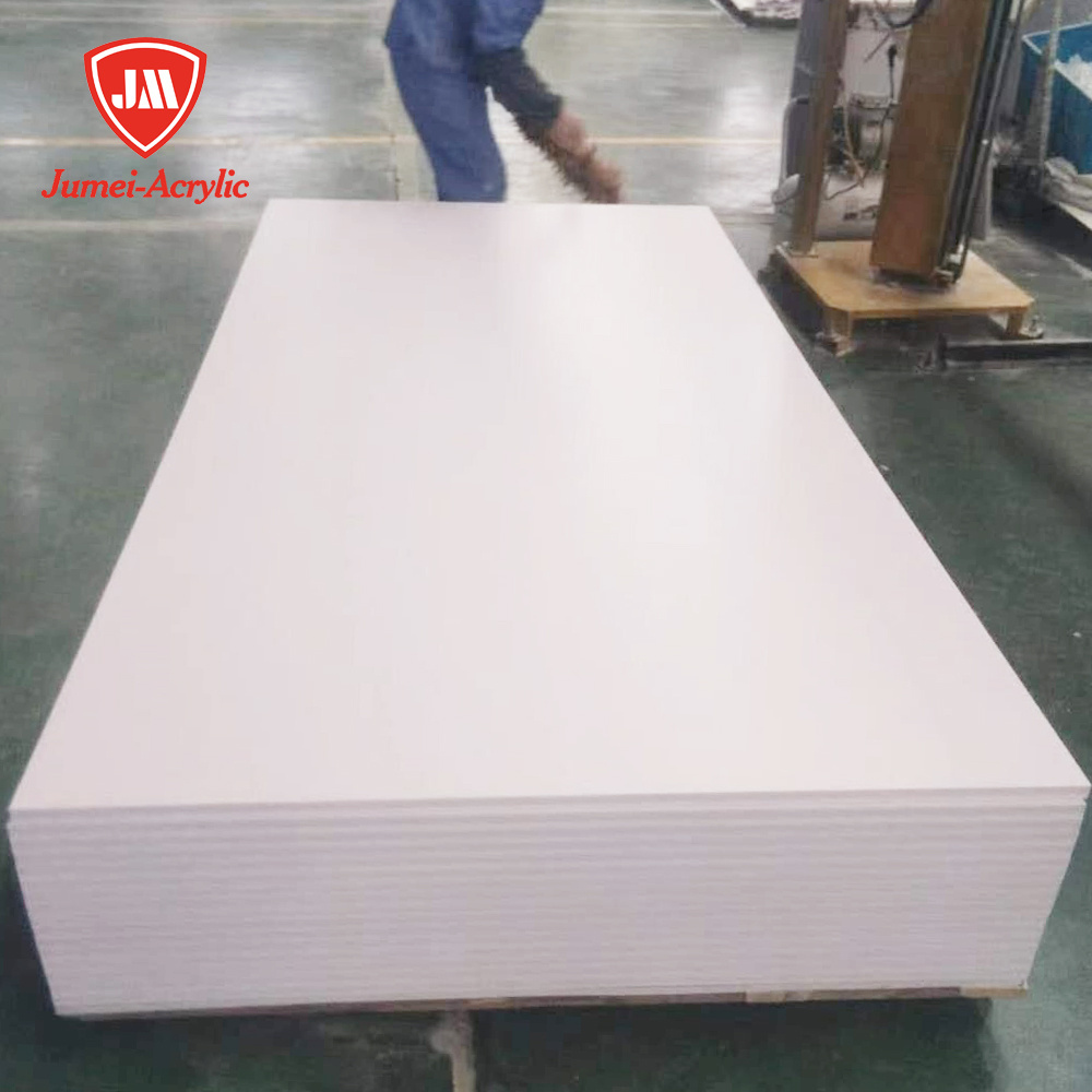 Jumei UV Printing Supplier High Density Rigid White plastic 4x8ft 2 3 4 5mmPlastic Forex Celuka Free PVC Foam Sheet Board