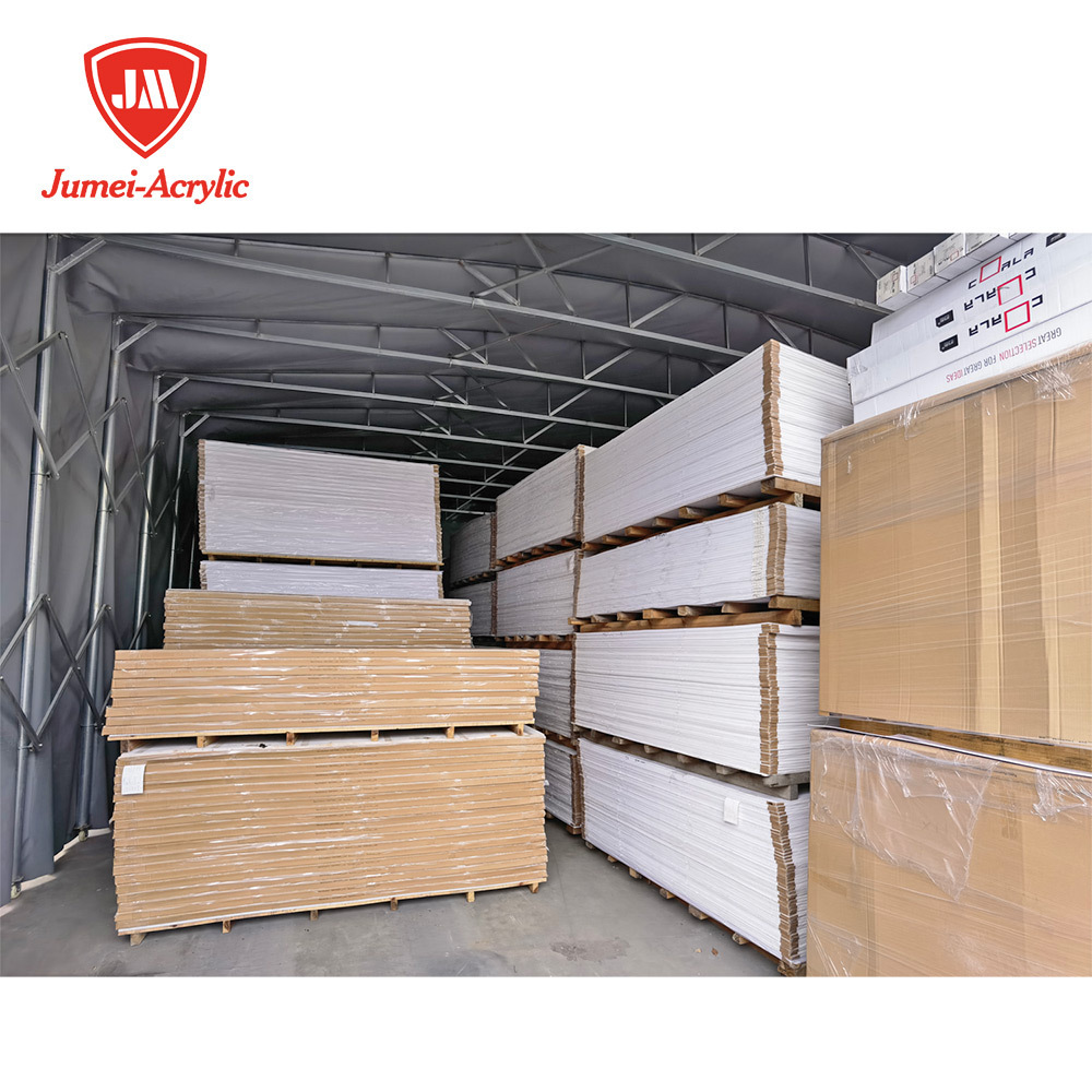 JUMEI PVC Foam sheets 1220*2440 Size  18mm 12mm 15mm Thick PVC Material Celuka Foam Board