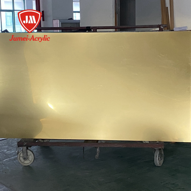 Factory direct 3 mm rose gold mirror Acrylic sheets with painting back or adhesive back 1220*2440mm for exporting