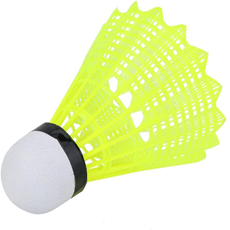 Yellow White Color Nylon Shuttlecocks For Badminton Sports Games Competition Great Control Good Price