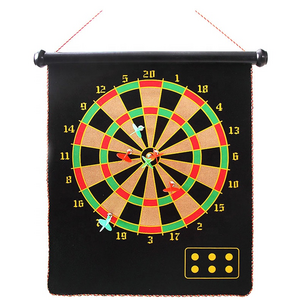 Yiwu factory custom brand 15 Inch Double Sided Dart board Magnetic Safe Dartboard Home Fitness Equipment Dart Target