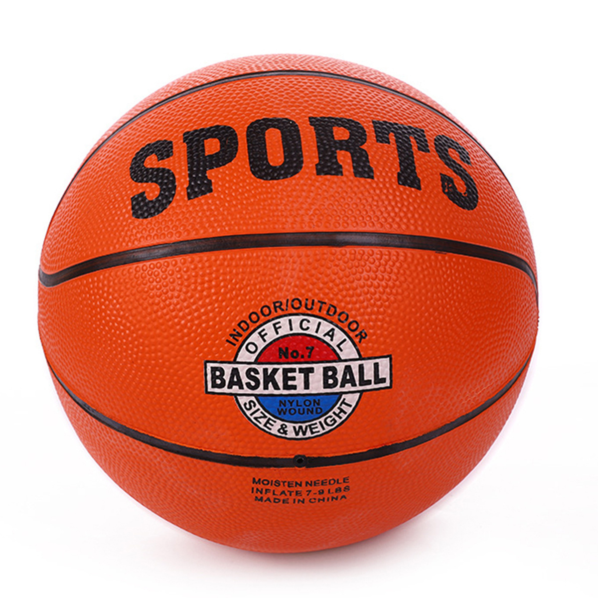 Factory Wholesale Cheap Price Basketball Size 7 Rubber Basketball for Promotion and Daily Use