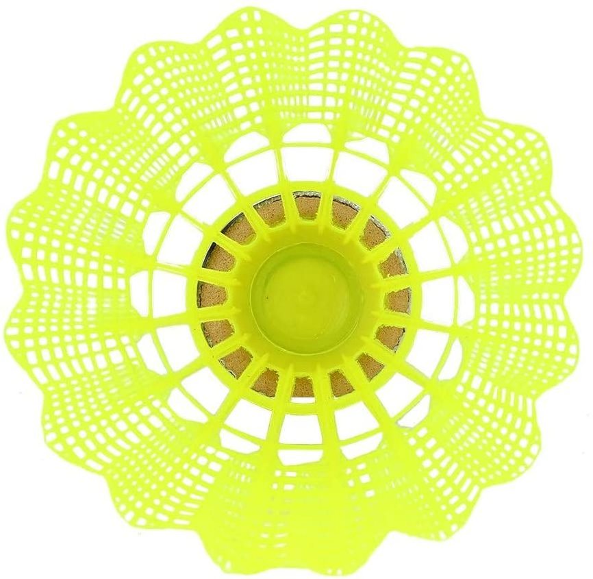 Yellow White Color Nylon Shuttlecocks For Badminton Sports Games Competition Great Control Good Price