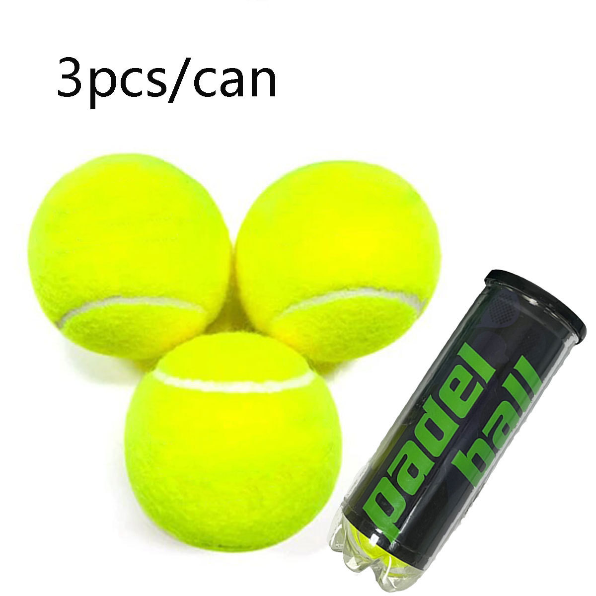 Top quality Polyester+Natural Rubber professional Ball de Tennis ball A Grade Custom Tennis Padel Ball