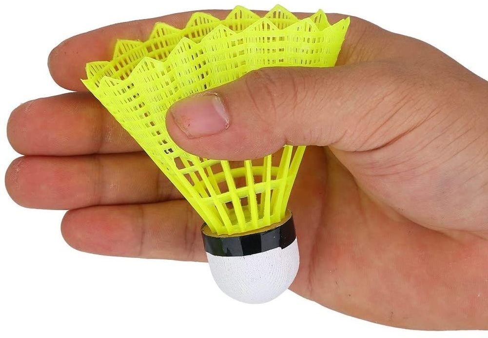 2023 Quality Yellow Nylon Shuttles Badminton Shuttlecock For Indoor or Outdoor Match.