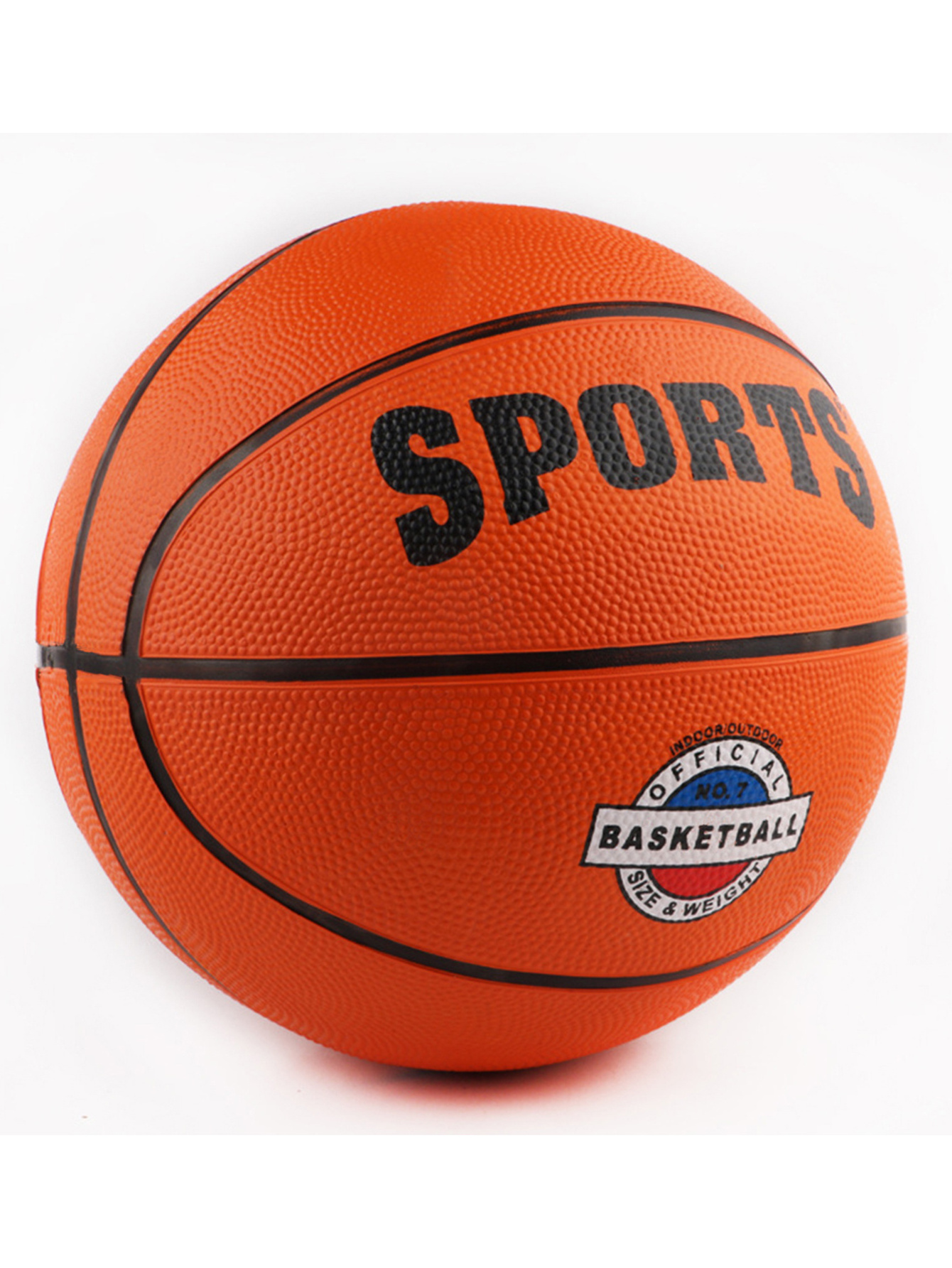 Factory Wholesale Cheap Price Basketball Size 7 Rubber Basketball for Promotion and Daily Use