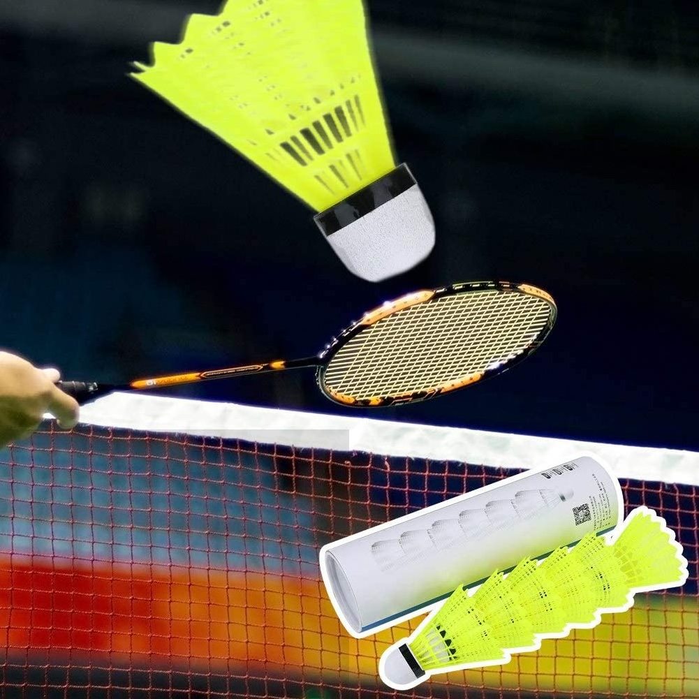 2023 Quality Yellow Nylon Shuttles Badminton Shuttlecock For Indoor or Outdoor Match.