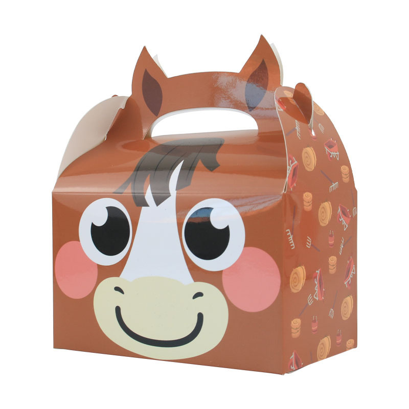 Farm Animal theme  Kids Birthday Decorations Supplies  Party Favor Boxes Barnyard Happy Treat Boxes Candy Goodies Gift Box