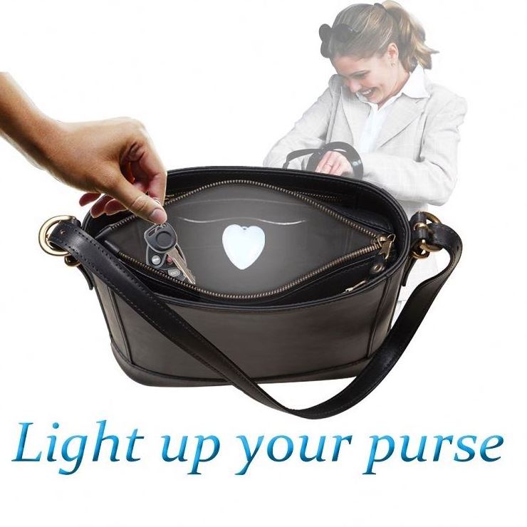 Jumon Mini Handbag Purse Light with Automatic Motion Automatic Sensor Activated LED Bags Iluminator Gifts Idea for Women