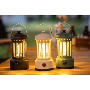 Jumon Retro Lamp Portable Camping Lantern USB Recharge Tent Travel Equipment High Power Camping Light