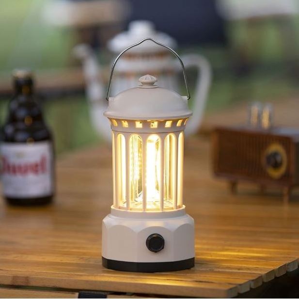 Jumon Retro Lamp Portable Camping Lantern USB Recharge Tent Travel Equipment High Power Camping Light