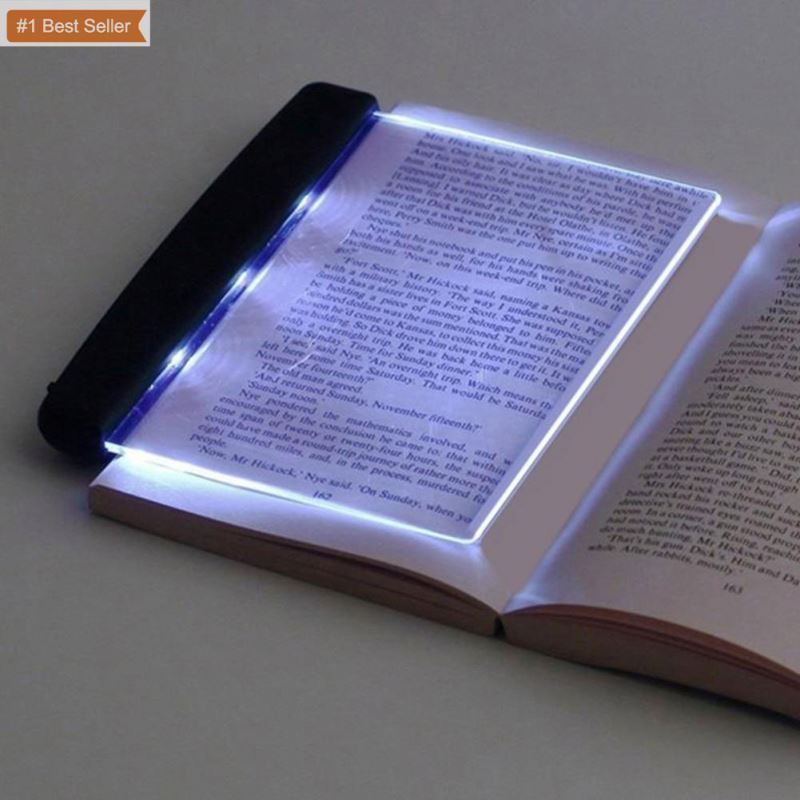 Jumon LED Tablet Book Light Reading Night Light Eye Protection Book Light Student Night Reading Lamp Flat Car Travel Desk Lamp