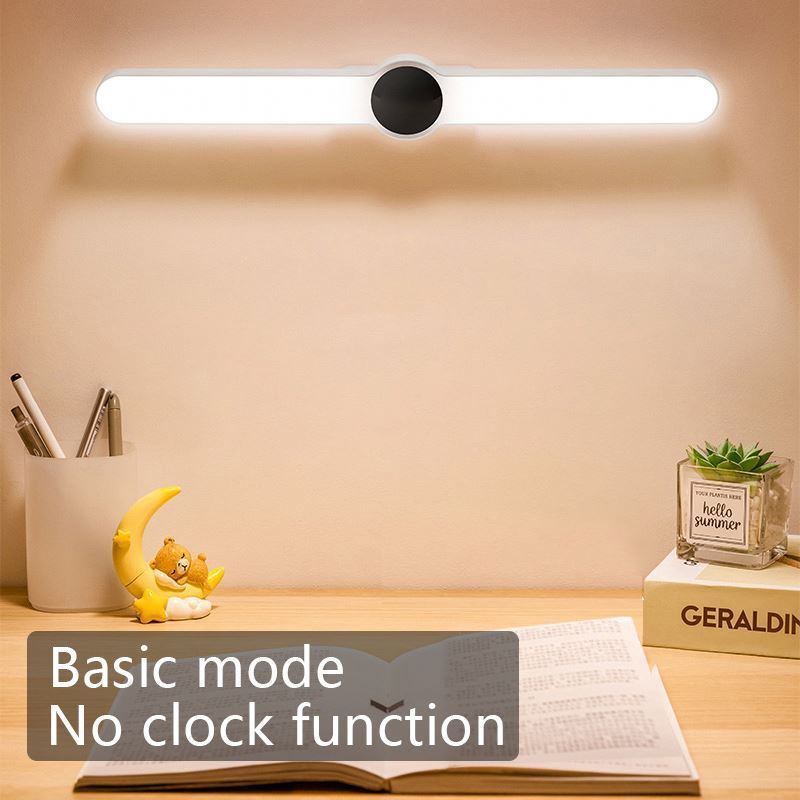 Jumon Table Lamp Clock USB Led Light Hanging Magnetic Desk Lamp Chargeable Stepless Dimming Night Light Bedroom Reading Lamp