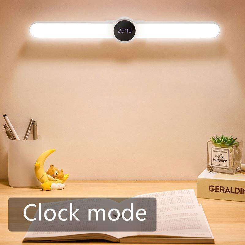 Jumon Table Lamp Clock USB Led Light Hanging Magnetic Desk Lamp Chargeable Stepless Dimming Night Light Bedroom Reading Lamp