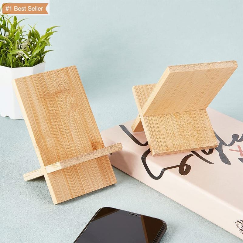 Jumon Bamboo Simple Mobile Phone Holder Desktop Lazy Portable Mobile Phone Holder