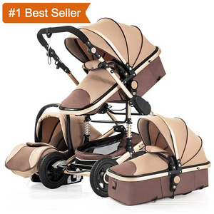 Istaride Baby Multifunctional 3 In 1 Stroller Portable 4 Wheel Stroller Folding Carria Baby Stroller and Car Seat Combo