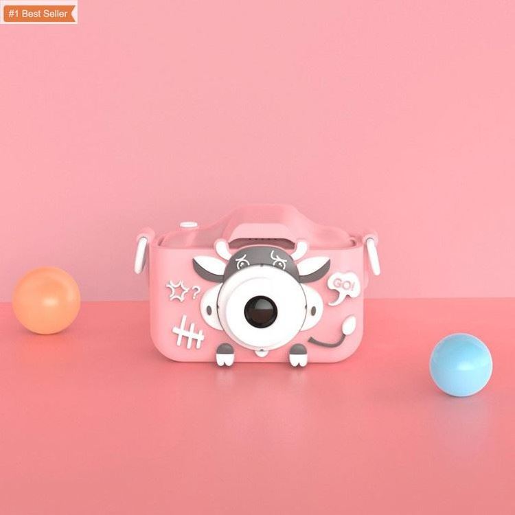 Jumon New Arrival 5MP Dual Camera Birthday Gift Children Digital 1080p ABS Material Cute Stickers Q20 Mini Video Kids Camera