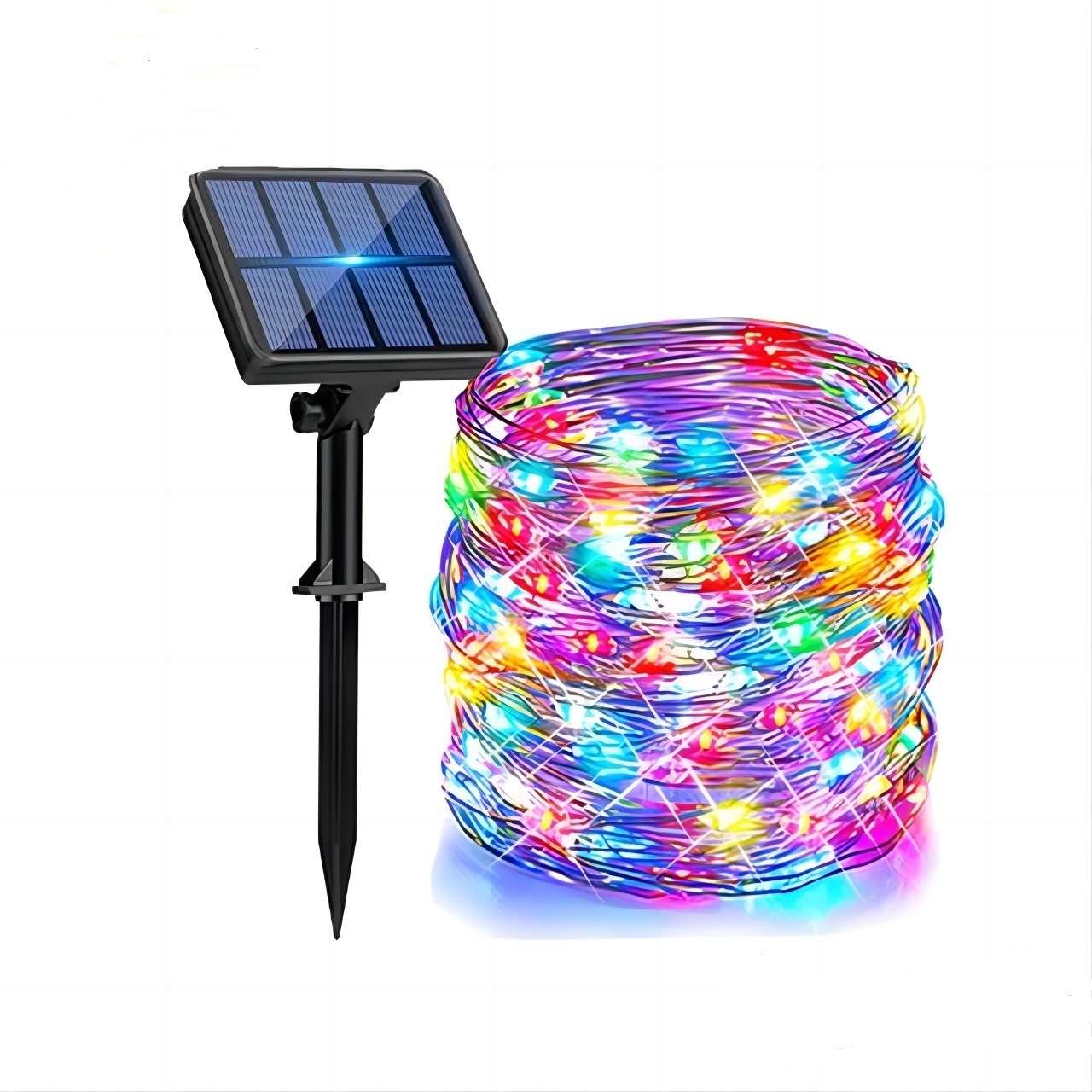 Jumon Solar String Lights Outdoor Waterproof Solar Powered Copper Wire 8 Modes Fairy Lights for Wedding Party Christmas Tree