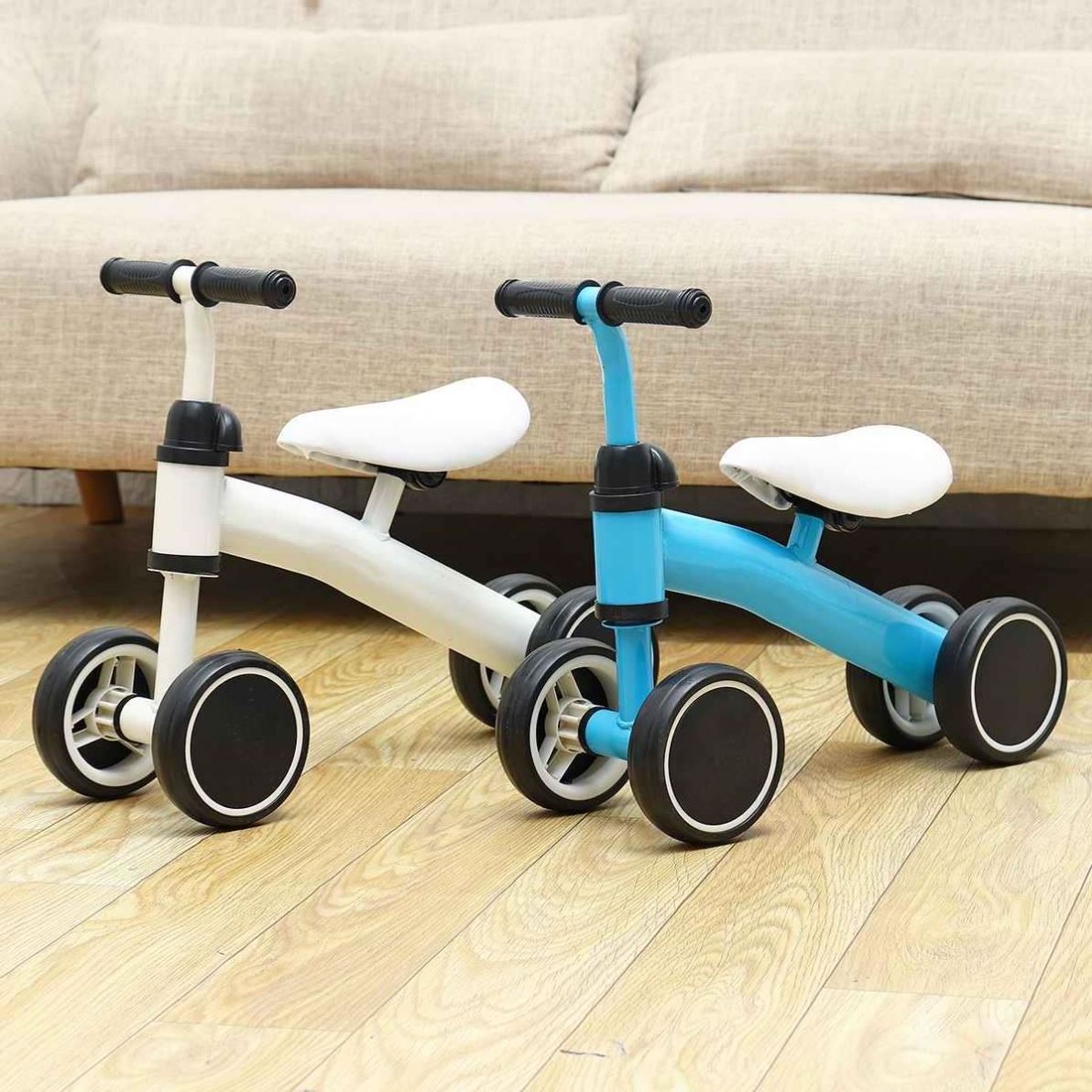 Istaride Children's Four-wheel Balance Bike Baby Toddler Scooter 1-3 Years Old No Pedal Roller Coaster Baby Bike Bicicleta