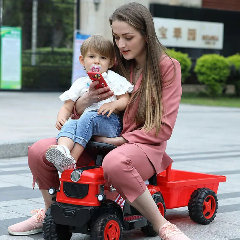 Istaride Children Electric Vehicle For Drive Automobile Charging 4 Wheels Motorcar Tractor Battery Operated Cars for Kids