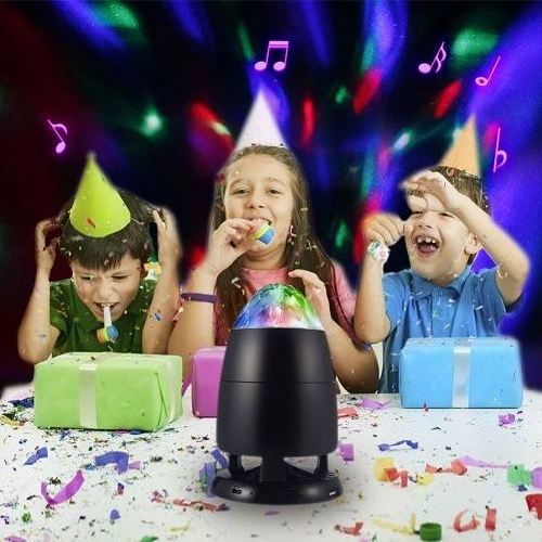 Wireless Party Lights Strobe Crystal Magic Ball Lights with USB Charging Disco Ball DJ Light Bluetooth Speaker