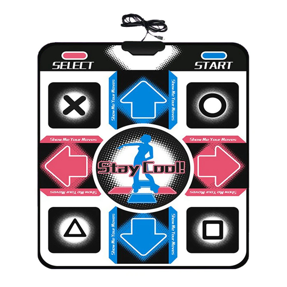 Jumon Children Adult PC Fitness Dance Mat Blanket Non-Slip Dancing Game Step Pad PVC Material USB Wired Dance Mat