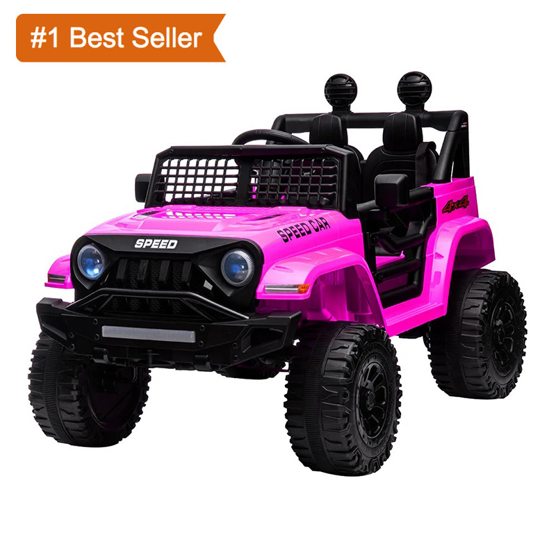 Istaride 12V Battery Powered Ride On Car Kids Electric Car Truck Car 3 Speeds Adjustable Equipped with Music