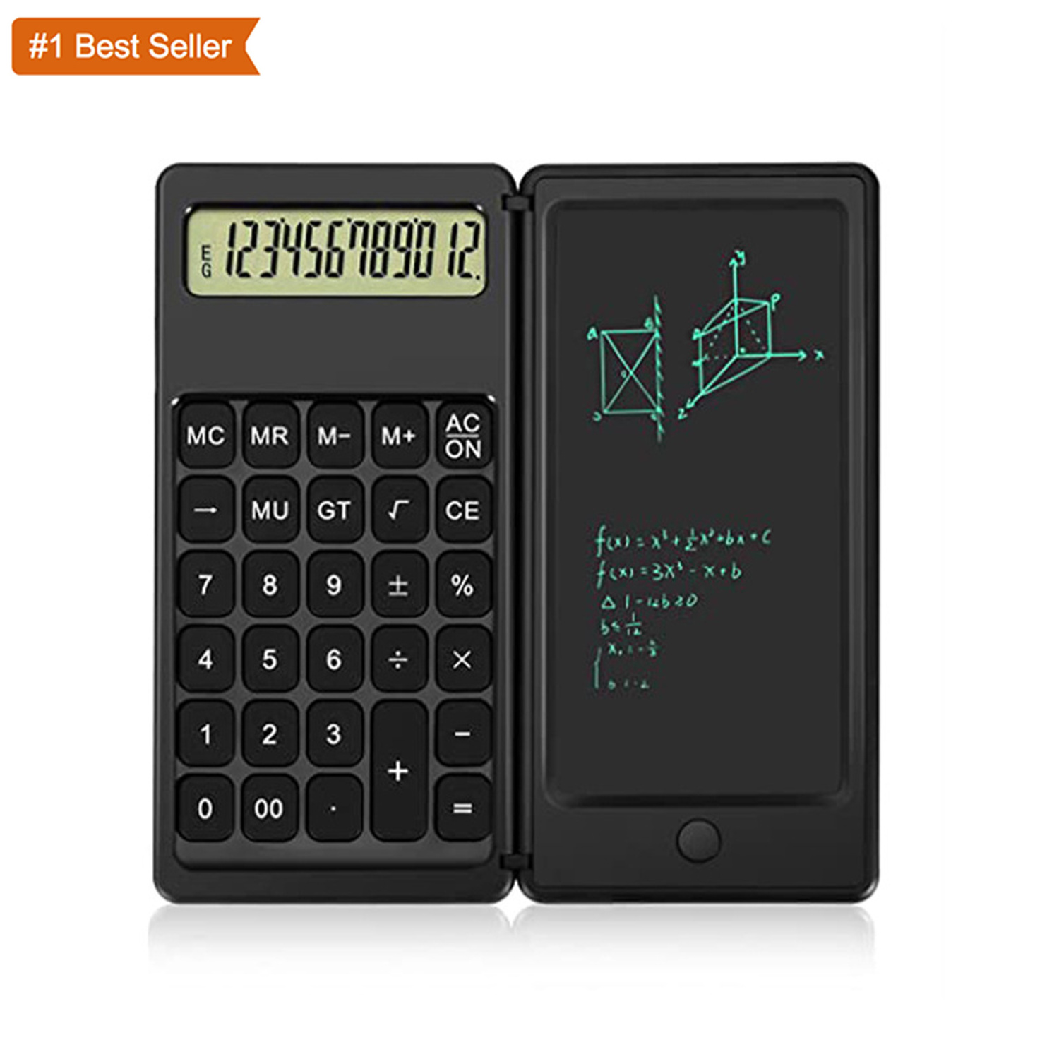 Jumon Desk Calculator Desktop Calculator with Writing Tablet Premium Supplies for High School Students or Office