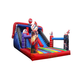 Spiderman Inflatable Jumping Bouncy Castle Slide With Deflate Function