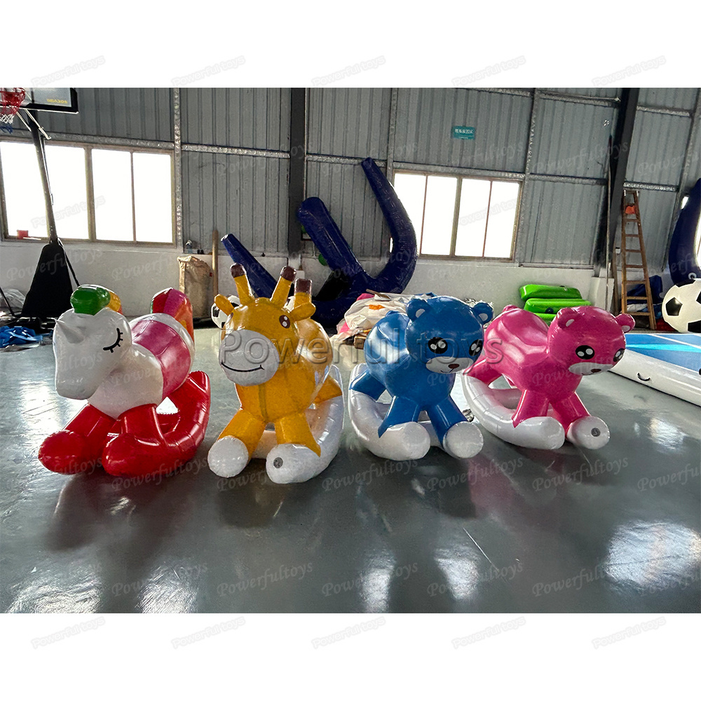 New Design Inflatable Hobby Horse Ride On Toys Inflatable Horse Rocking Pony Toys Animal Seal-Air Airtight Toys For Kids