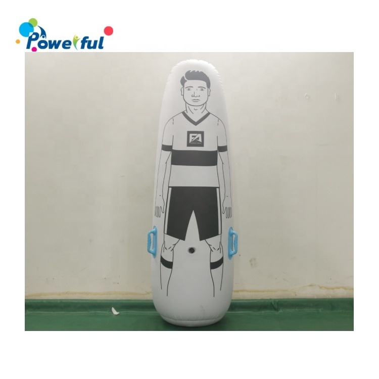 Inflatable free kick goldkeeper tumbler 175cm PVC football soccer training dummy mannequin