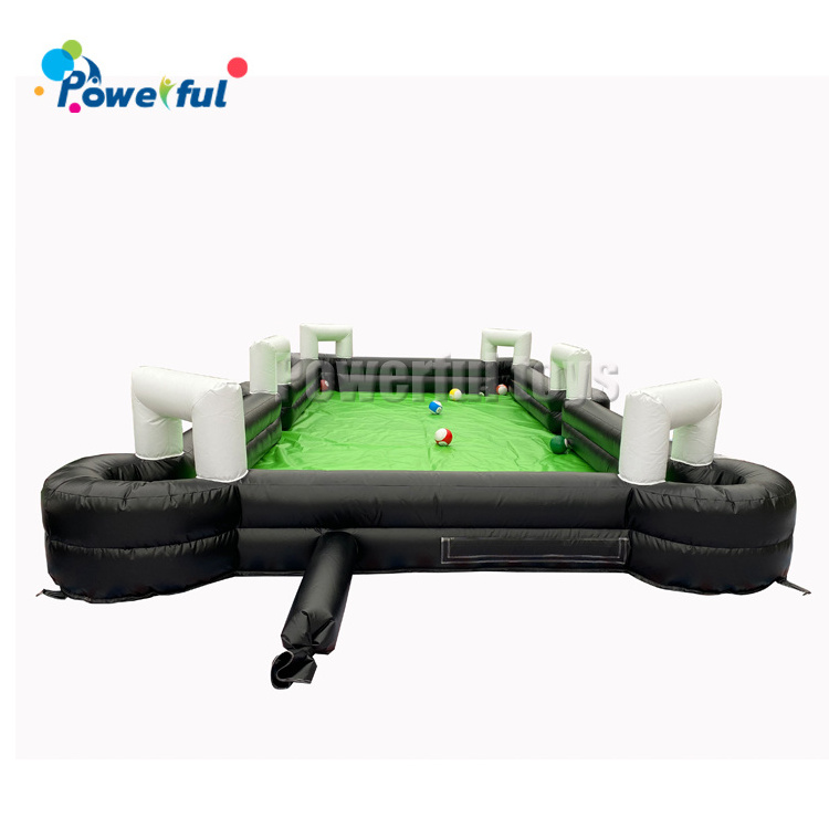 Human kick inflatable snooker table football pool