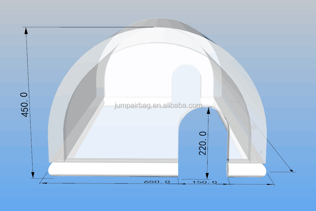 Hot Sell Customized Transparent Swimming Pool Dome Tent Complete Clear Large Inflatable Pool Cover for Hotel or Family Gardens