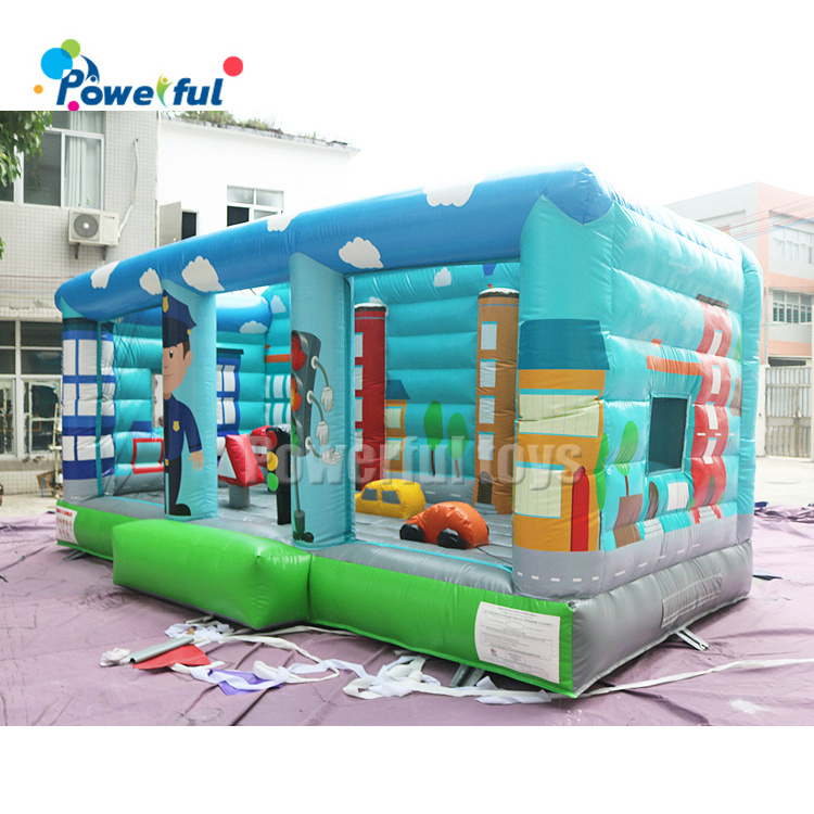 Commercial Inflatable Bouncy Castle Bouncer 5 in 1 Ferris Wheel Combo Rollercoaster Bounce House Kids For Sale