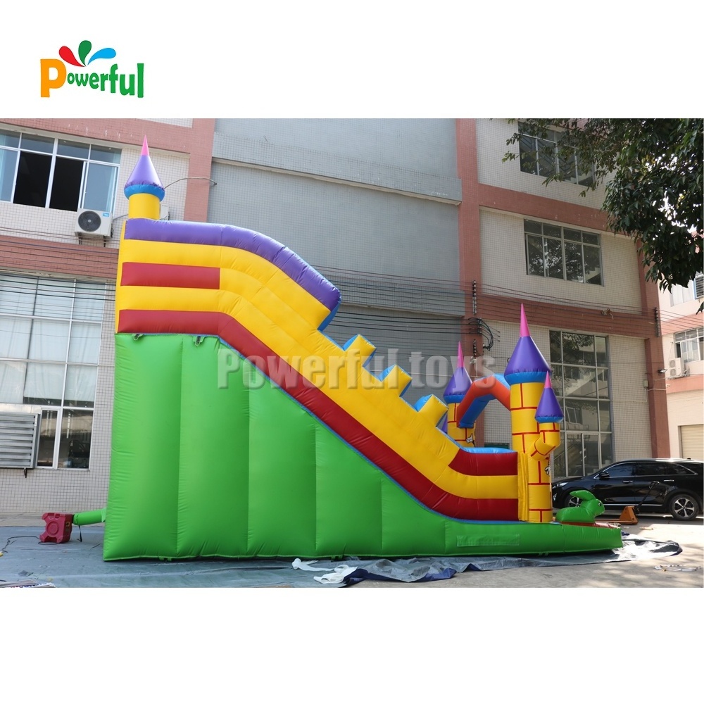 Outdoor playground inflatable bounce water slide for kids