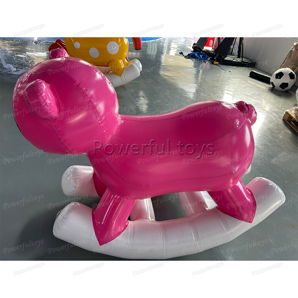 New arrival rocking pony jumping animal inflatable ride on horses for kids