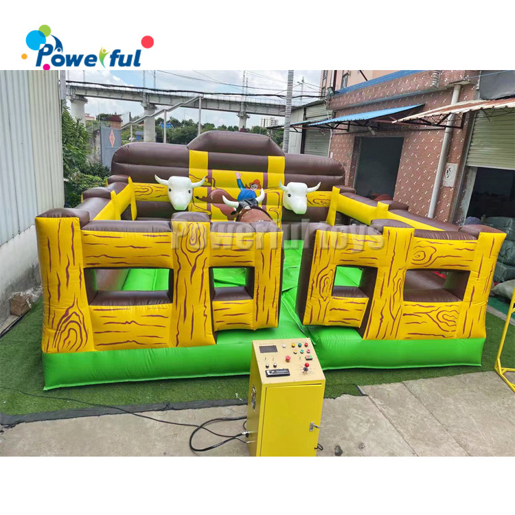 Commercial party rentals mechanical rodeo bull riding machine inflatable mechanical bull ride for sale