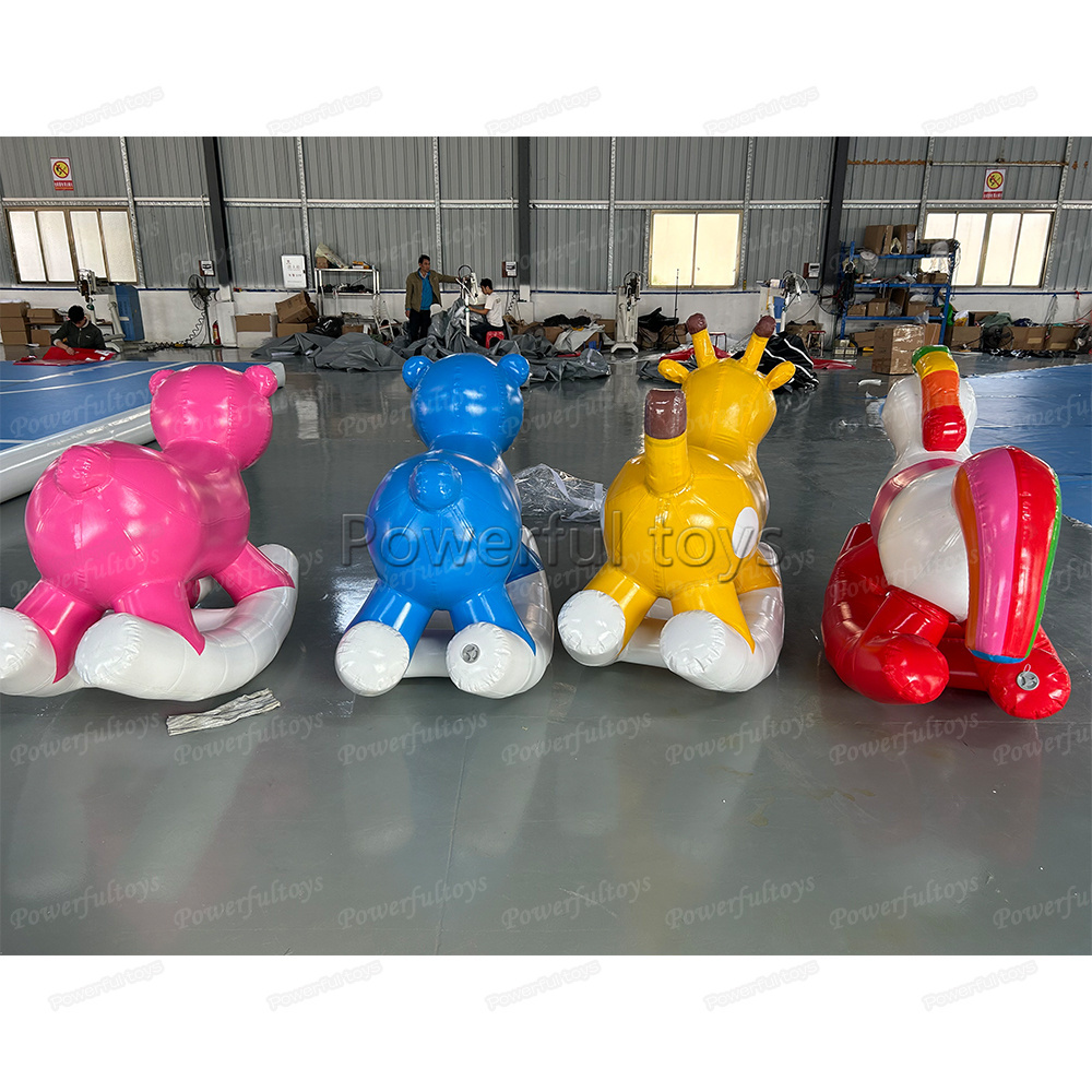 New Design Inflatable Hobby Horse Ride On Toys Inflatable Horse Rocking Pony Toys Animal Seal-Air Airtight Toys For Kids